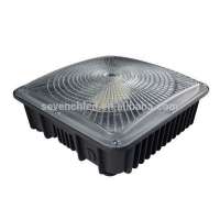 High efficiency 75w led canopy light wiht black shell DLC ETL CE RoHS approved 5 years warranty